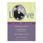 Plum Love Save the Date Announcement 5x7 Flat