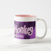 Plum Monkey Coffee Cup Coffee Mugs