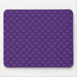 Plum Purple Funky Circles Mousepad