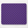 Plum Purple Funky Circles Mousepad