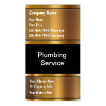 Plumber Business Cards