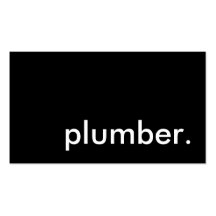 plumber. (colour customizable) business card templates