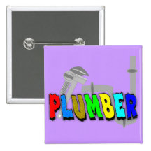 Plumber gifts buttons