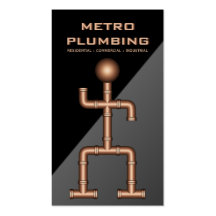 Plumber Plumbing Business Cards