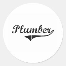 Plumber Professional Job Sticker