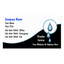 Plumbing Business Cards