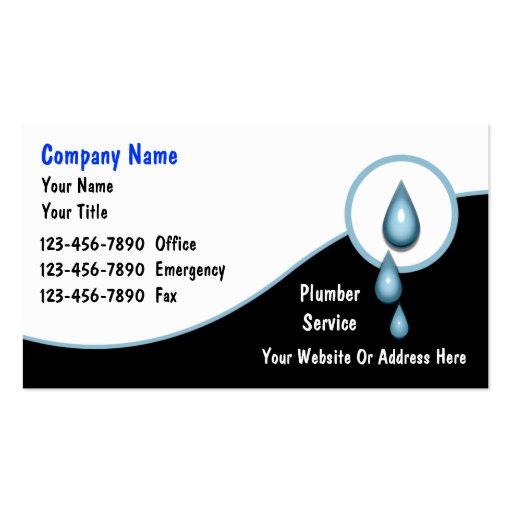 Plumbing Business Cards