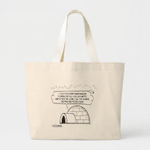 Plumbing Is Frozen In An Igloo Tote Bags
