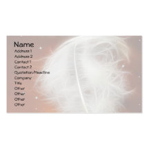 Plume 2 d'ange cartes de visite personnelles