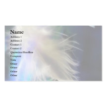 Plume d'ange cartes de visite personnelles