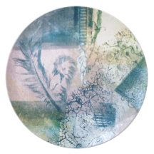 plume et dentelles assiettes