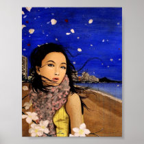 Plumeria Breeze on Waikiki Print