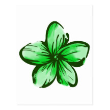 Plumeria Flower Hawaii Style Post Cards