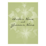 Plumeria Flowers Wedding Invitation