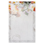 Plumeria Orchid Lei in the Sand Stationery