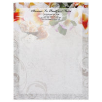 Plumeria Orchid Lei / Sand Beach Letterhead