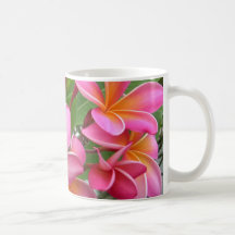 Plumeria rose tasse à café