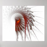 Plumes de fractale poster