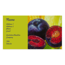 Plums Fruit Business Cards