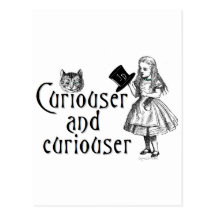 Plus curieux et plus curieux carte postale