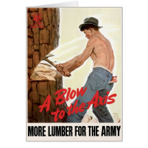Plus de bois de charpente pour l'armée cartes de vœux