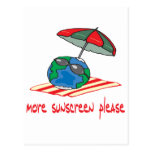 Plus de protection solaire svp cartes postales