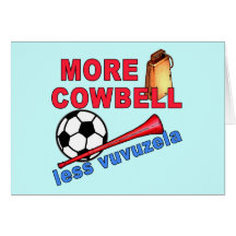 Plus de sonnaille moins de T-shirts de Vuvuzela, t Carte De Vœux