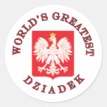Plus grand Dziadek du monde Autocollants