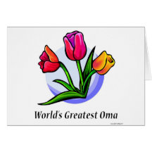 Plus grand Oma du monde Carte De Vœux