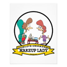 PLUS GRANDE DAME WOMEN CARTOON DE MAQUILLAGE DES M BRISTOL PERSONNALISÉ