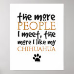 Plus les personnes je rencontre… la version de chi posters
