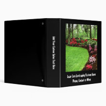 Plush Green Landscape Lawn Care Business Binders