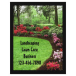 Plush Green Landscape Lawn Care Business Flyer flyers