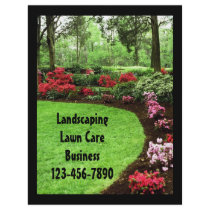Plush Green Landscape Lawn Care Business Flyer