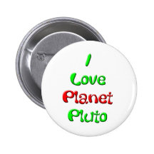 Pluto Pinback Button