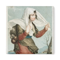 Pluviose  fifth month of the Republican Fridge Magnet