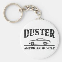 Plymouth Duster American Muscle Car Key Chain