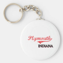 Plymouth Indiana City Classic Keychain