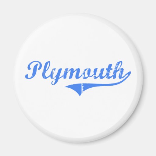 Plymouth Massachusetts Classic Design Magnets