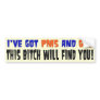 PMS AND GPS BUMPER STICKERS