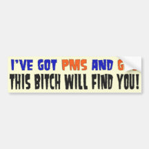PMS AND GPS BUMPER STICKERS