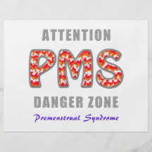 PMS - Premenstrual Syndrome Flyerbedruckung