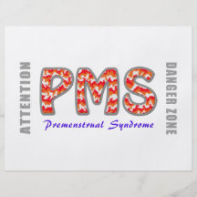 PMS - Premenstrual Syndrome Personalisierte Flyer
