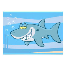 png_cartoon-shark-underwater Funny blue fish Custom Announcements