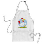 png_white-chicken CARTOON HEN CHICKEN FARM ANIMAL Aprons