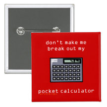 pocket calculator button
