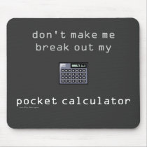 pocket calculator mousepad