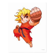 Pocket Fighter Ken Postcard