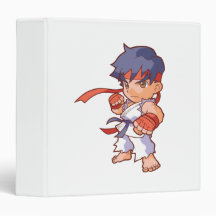 Pocket Fighter Ryu 3 Ring Binders