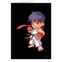 Pocket Fighter Ryu Greeting Cards